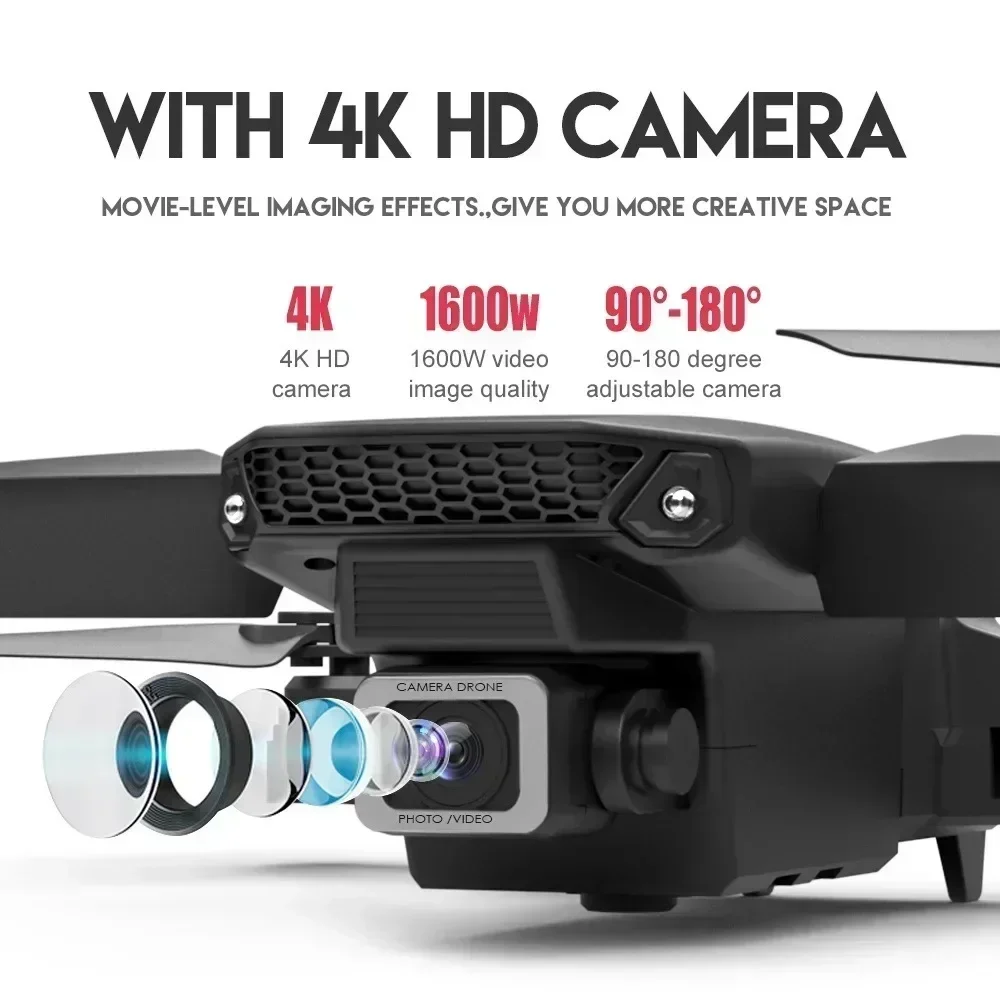 E88 Pro WIFI FPV Drone Wide An - огляд і ціна Drone Camera Professional